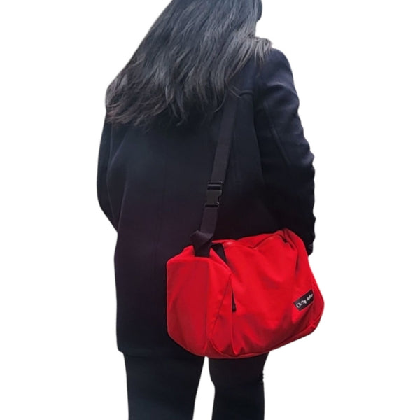 Schultertasche aus Canvas-Baumwolle – Robuste & Stilvolle Begleitung