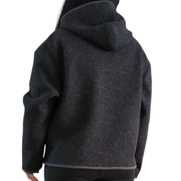 Damen-Übergangsjacke aus 100% Schurwolle – Warm & Elegant