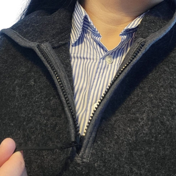 Damen-Übergangsjacke aus 100% Schurwolle – Warm & Elegant