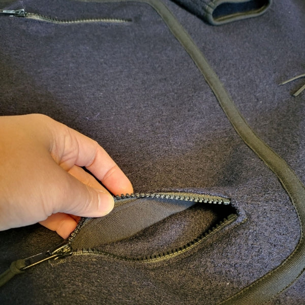 Damen-Übergangsjacke aus 100% Schurwolle – Warm & Elegant