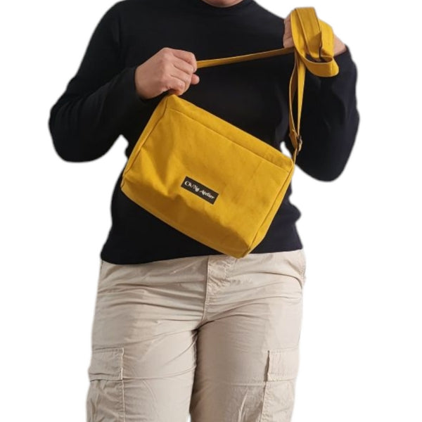 Nachhaltige Schultertasche aus Baumwolle – Funktional & Modern