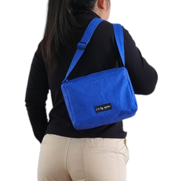 Nachhaltige Schultertasche aus Baumwolle – Funktional & Modern