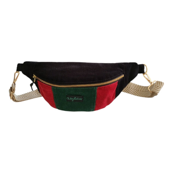 Handgemachte Cord-Bauchtasche aus 100% Baumwolle – Unisex & Stilvoll