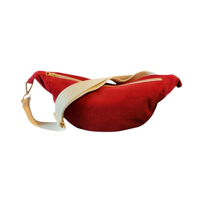 Handgemachte Cord-Bauchtasche – Perfekt für Alltag & Reisen
